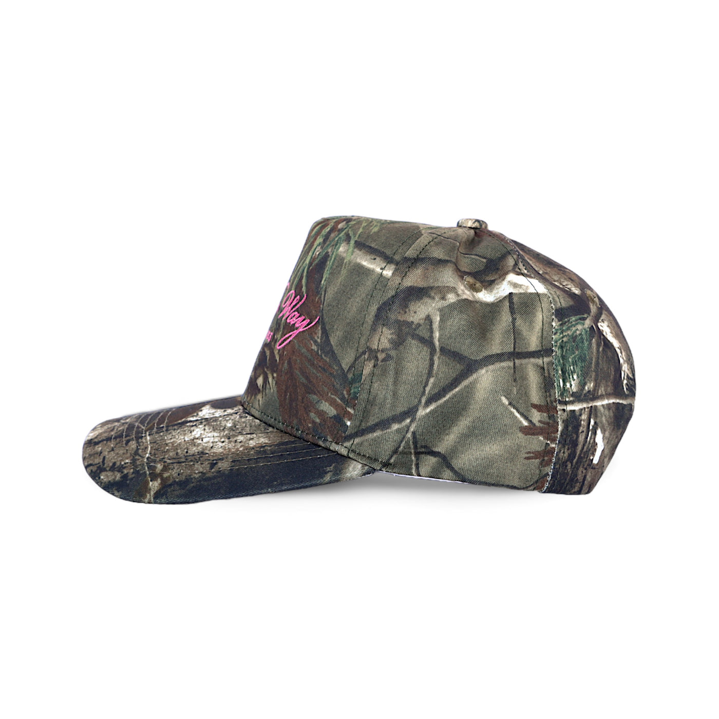 Hot Pink “On The Way” Camo Trucker Hat