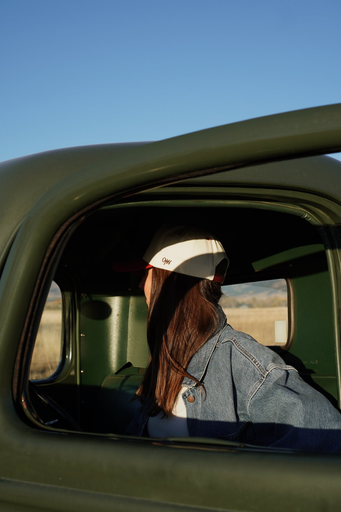 American West “On The Way” Canvas Trucker Hat