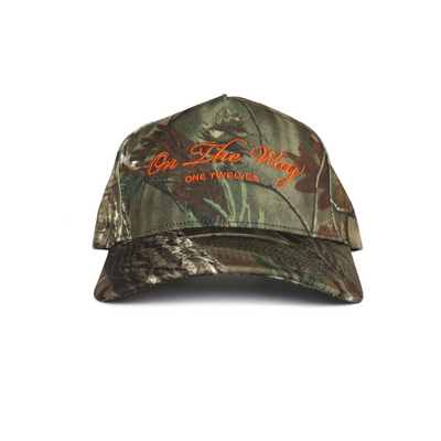 Bright Orange “On The Way” Camo Trucker Hat